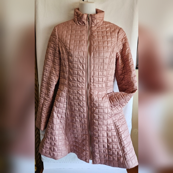 Kate Spade Blush Quilted Puffer Coat - Bow Back - Picture 9 of 10
